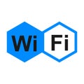 Free wifi zone, logo Royalty Free Stock Photo